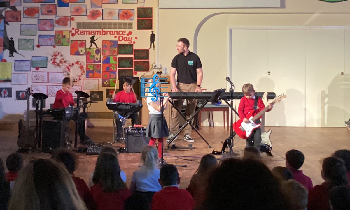 DLPTBraybrook's tweet photo. Our @RSMusicSchool children made us proud yet again. Their end of term concert was spectacular! Thank you Jim for helping our pupils rock! #ConfidentIndividuals https://t.co/i9rPZZB5ad