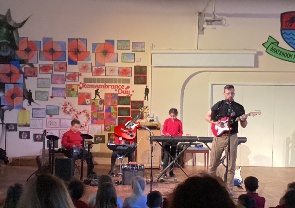 DLPTBraybrook's tweet photo. Our @RSMusicSchool children made us proud yet again. Their end of term concert was spectacular! Thank you Jim for helping our pupils rock! #ConfidentIndividuals https://t.co/i9rPZZB5ad