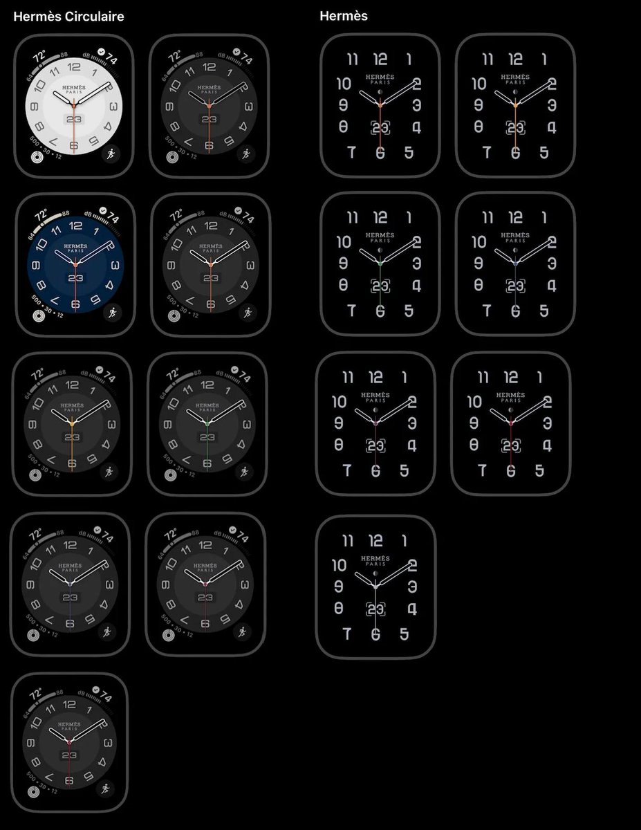 #Apple #AppleWatch #AppleWatchUltra #watchOS #watchface #watchfaces 

since with watchOS9 the Nike Watch Faces were introduced for everyone, I also want the Hermes watch Faces in #watchOS10 🤞