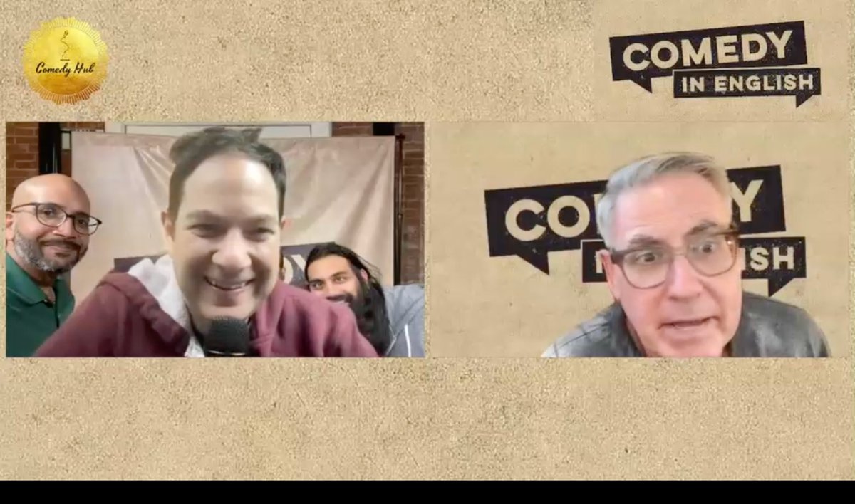 comedynenglish's tweet photo. Prev @kocomedy Zoom Shows:
@TheDailyPrateek's "whole foods"
@vancesanders' "return"
@areliukiddingme's "agreement"
@michaelmagid's "robot"
Next 1 Sun April 2nd 10am Pacific/1pm Eastern/6pm GMT w/ @PsychedelicFox3 @Brandazzle @comedyjism
FREE! https://t.co/UWd1xC7fn7
#zoomshow https://t.co/lyonhJ7wva