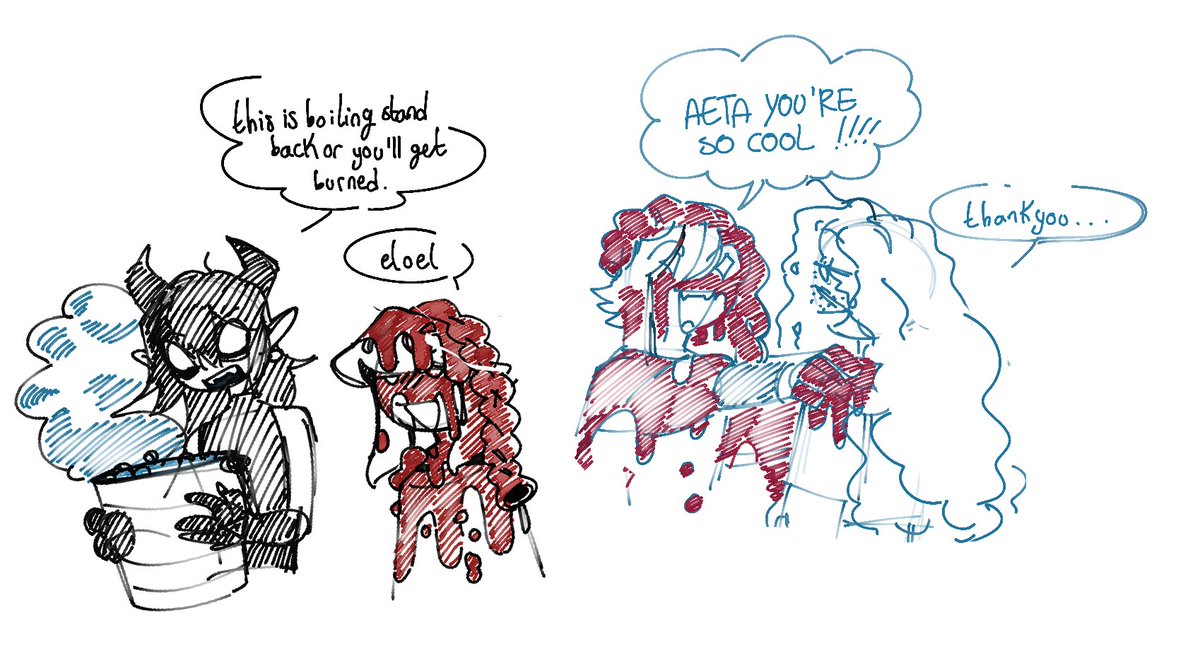 i dont have anything to post so im going to throw my dnd doodles from march in here, no context, be free
