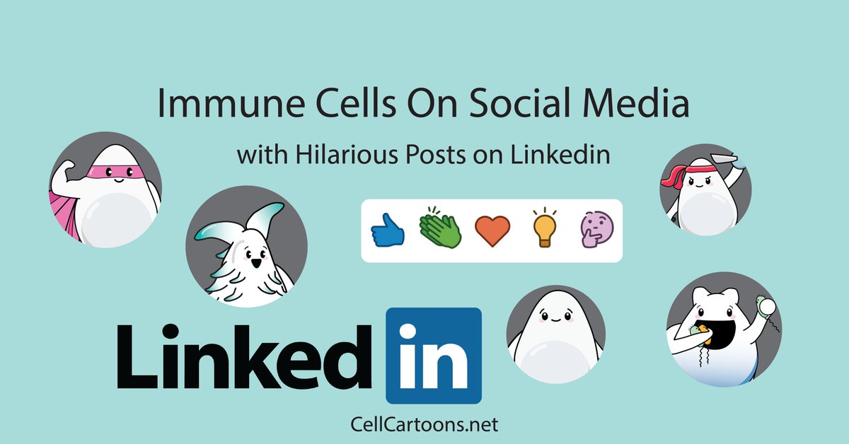 aniux_yvr's tweet photo. Happy April Fool's Day! I had fun imagining what immune cells would write if they were on LinkedIn. Go to the link for more!  https://t.co/Z1T1kMSmFT

#cellcartoons #immunology #ImmunologyHumor #AprilFoolsDay #ImmuneSystem #LinkedInParody https://t.co/majDoLVjfp