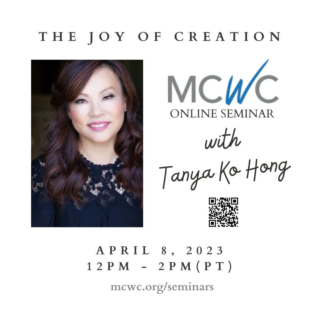MCWConf's tweet photo. Art is everywhere and you can create a #poem or #story from just about anything. Join #MCWC and @tanyakohong in an online seminar on 4/8 on The Joy of Creation. Together, we’ll draw inspiration from the creativity within and all around us. Register at https://t.co/11KfdGU12B… https://t.co/ilOlBpSlPP