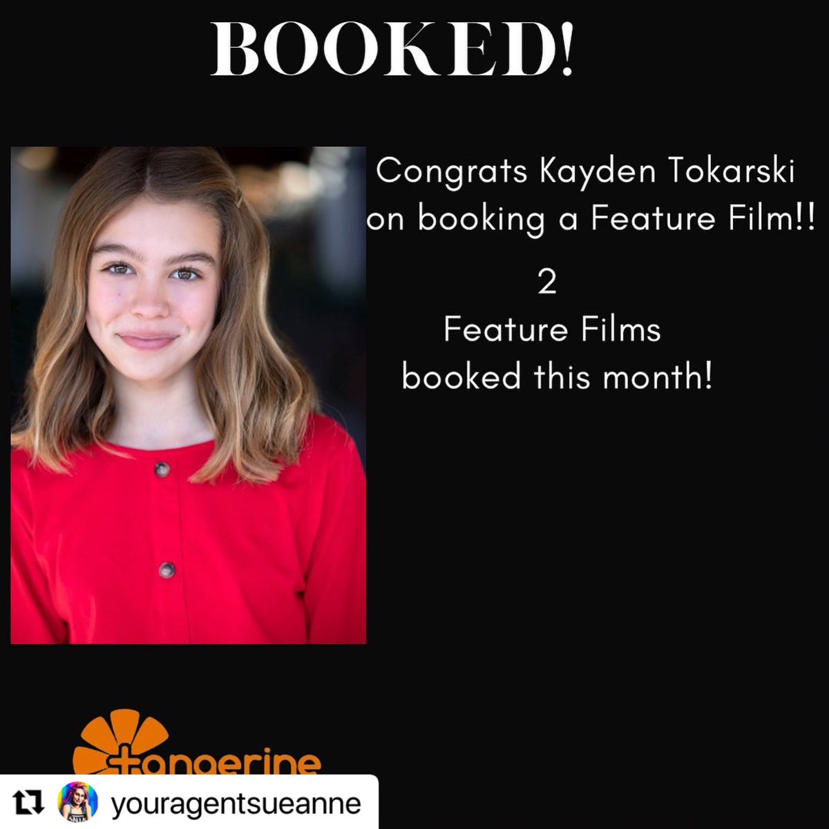 Kayden Brenna Tokarski (@kaydentokarski) on Twitter photo #Repost Incredibly grateful is an understatement πβ€οΈ@youragentsueanne
γ»γ»γ»
BOOKED IT!!
Congrats Kayden on another feature film booking shooting in Kentucky #shootingonlocation #actorlife #actress
#booked #actingcareer
#castingcall #actoraudition
<a href="/EstablishedArts/">Established Artists</a> #Repost Incredibly grateful is an understatement πβ€οΈ@youragentsueanne
γ»γ»γ»
BOOKED IT!!
Congrats Kayden on another feature film booking shooting in Kentucky #shootingonlocation #actorlife #actress
#booked #actingcareer
#castingcall #actoraudition
<a href="/EstablishedArts/">Established Artists</a>