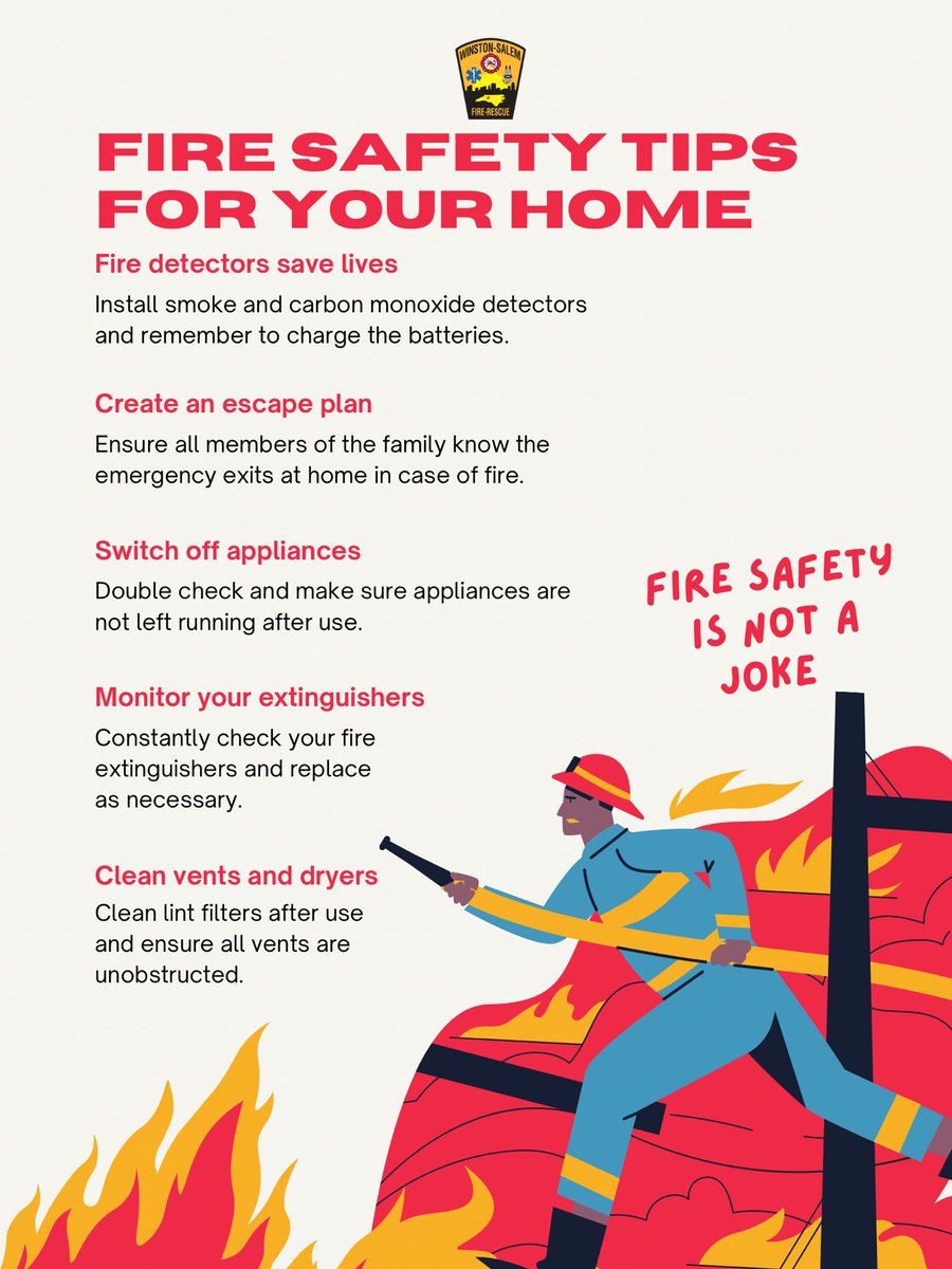 cityofwsfire's tweet photo. It may be April Fools Day but fire safety is no joke! Today is a great day to test your smoke alarms ! Don’t be fooled be FIRE SMART! #EverySecondCounts #TestToday #WSFire https://t.co/HgDygvDbR3