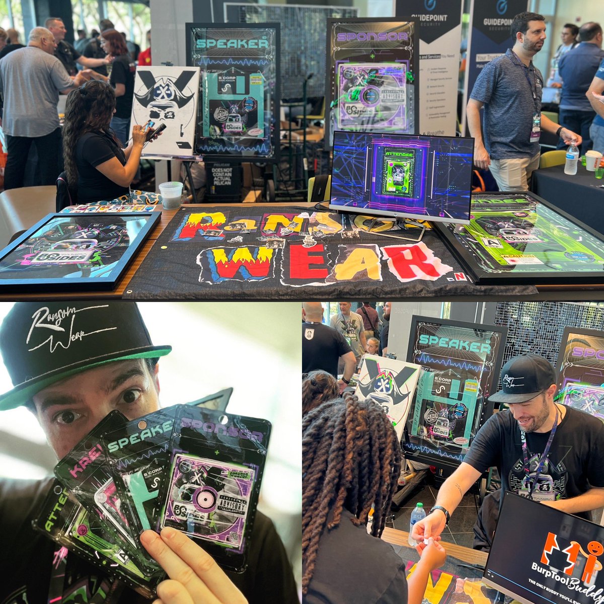 Great start to <a href="/bsidestampa/">BSides Tampa IT Security Conference</a> over 1450 in attendance. Raffle prizes, stickers, and  @artystalulu with an amazing live painting of this years logo.

#cybersecurity #bsidestampa #infosec #securityconference #eventart #tampabay #bsides