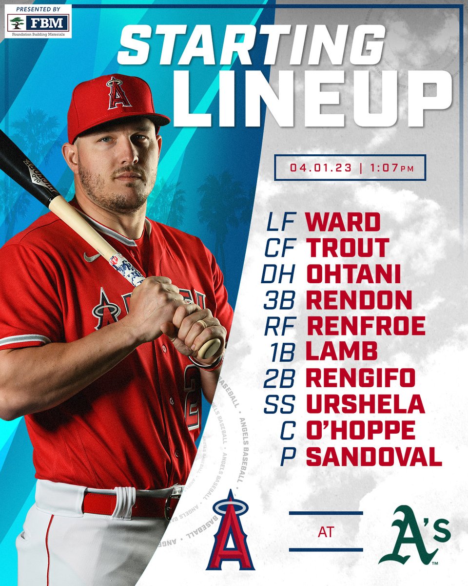 Afternoon baseball ☀️

📺: @BallySportWest 
📻: <a href="/AngelsRadioKLAA/">Angels Radio AM830</a> 

#GoHalos x <a href="/FBMSupply/">Foundation Building Materials</a>