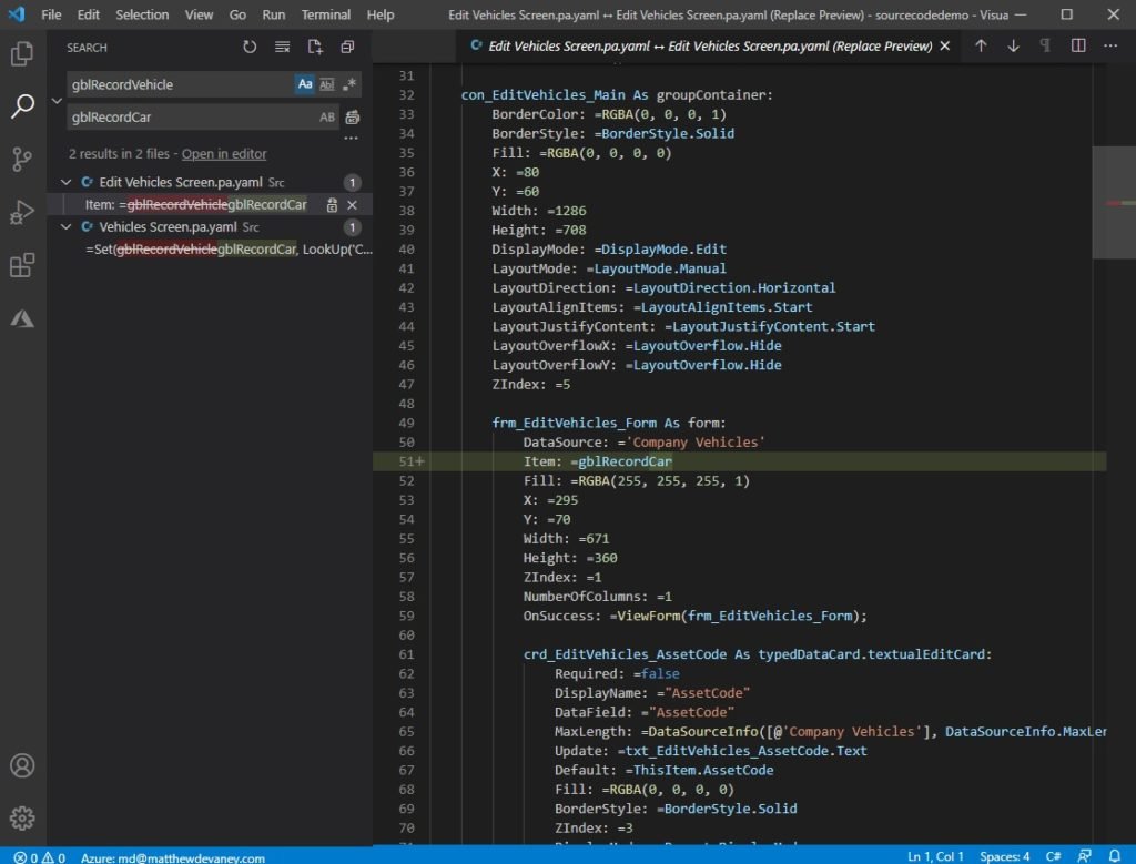 mattbdevaney's tweet image. #PowerApps Idea 💡
Wouldn't it be cool if we could seamlessly switch between low-code and pro-code pressing a hotkey?
Imagine editing #PowerApps in #VSCode without any export.