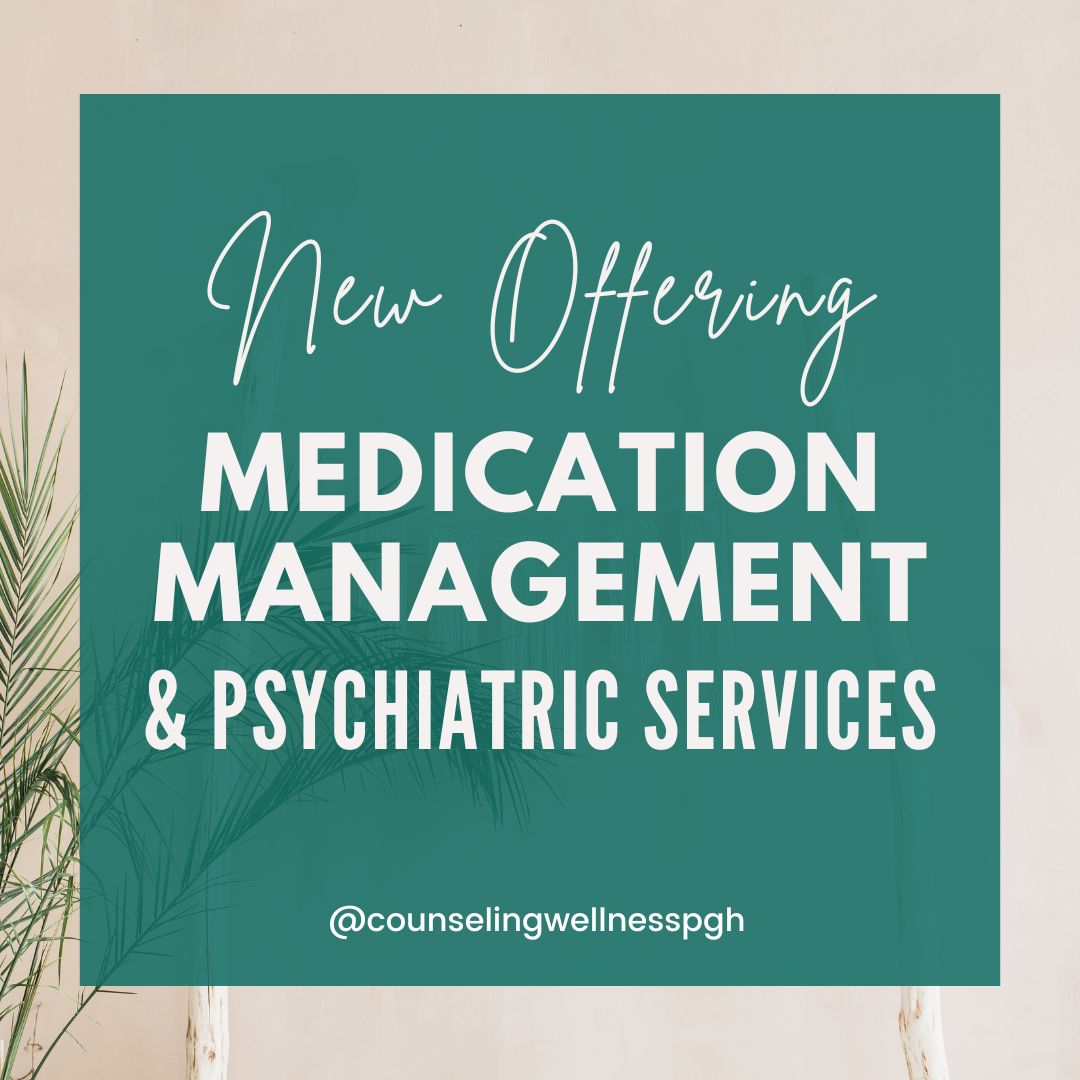CounselingPGH's tweet photo. While the Counseling and Wellness Center of Pittsburgh has historically been focused on individual, couples therapy and family counseling, we recognize the importance and need for medication management and psychiatric services. #medicationmanagement #antidepressants https://t.co/8wwYoGlXf9