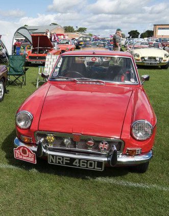 Alex_JH92's tweet photo. If anyone knows about this car please do let me know, it has a rather special connection to my family &amp; I. 
It was originally orange and the plate is the same: NRF 460L and I believe it’s from 1972. Thanks!
#MGBGT #NRF460L https://t.co/8qtyylEoXh