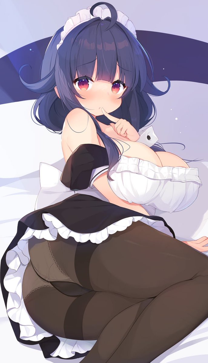She put on the outfit like you requested but. . .

Why in the bed?