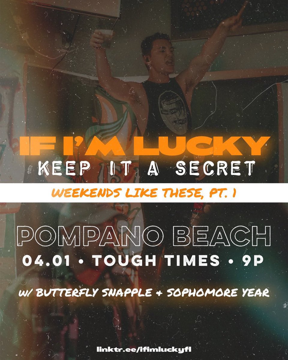 KIASBAND's tweet photo. we are really shit about using our twitter but..

in pompano beach, whiskey in the veins, hotel’s booked, jt is slingin’ his canal

this is def a weekend like these 

btw we are playing tonight at toughtimes! doors at 9, tix are $10 at the doors! come hang :) https://t.co/qcX9GTlDMG