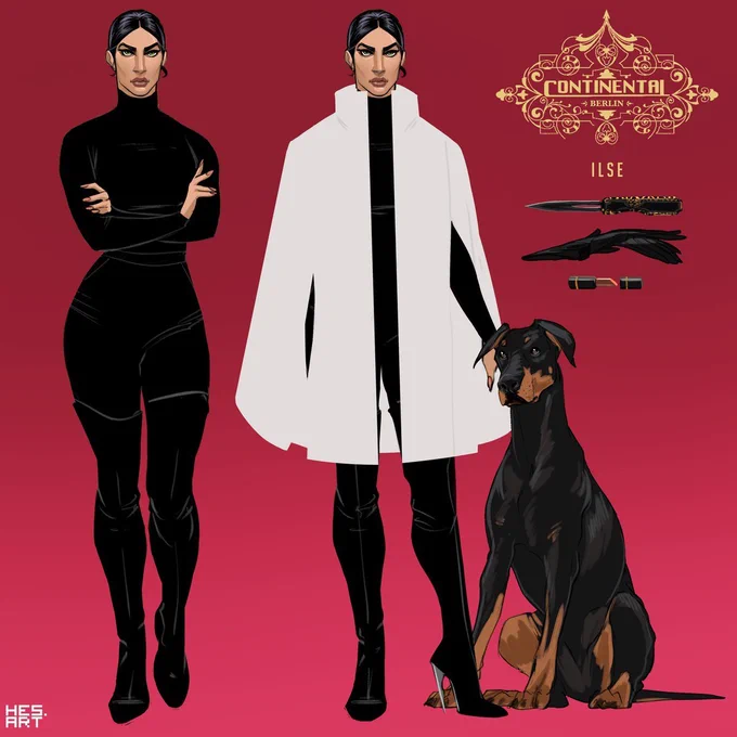 John Wick II was on TV the other night and I went digging to find my OC (and her dog) 
