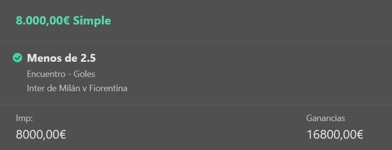 AnonymousBets_'s tweet photo. 📷
📷📷STAKE 8 ACERTADO📷📷

Acertamos con mucha solidez la APUESTA PREMIUM de hoy! https://t.co/eQxtsaVHj8