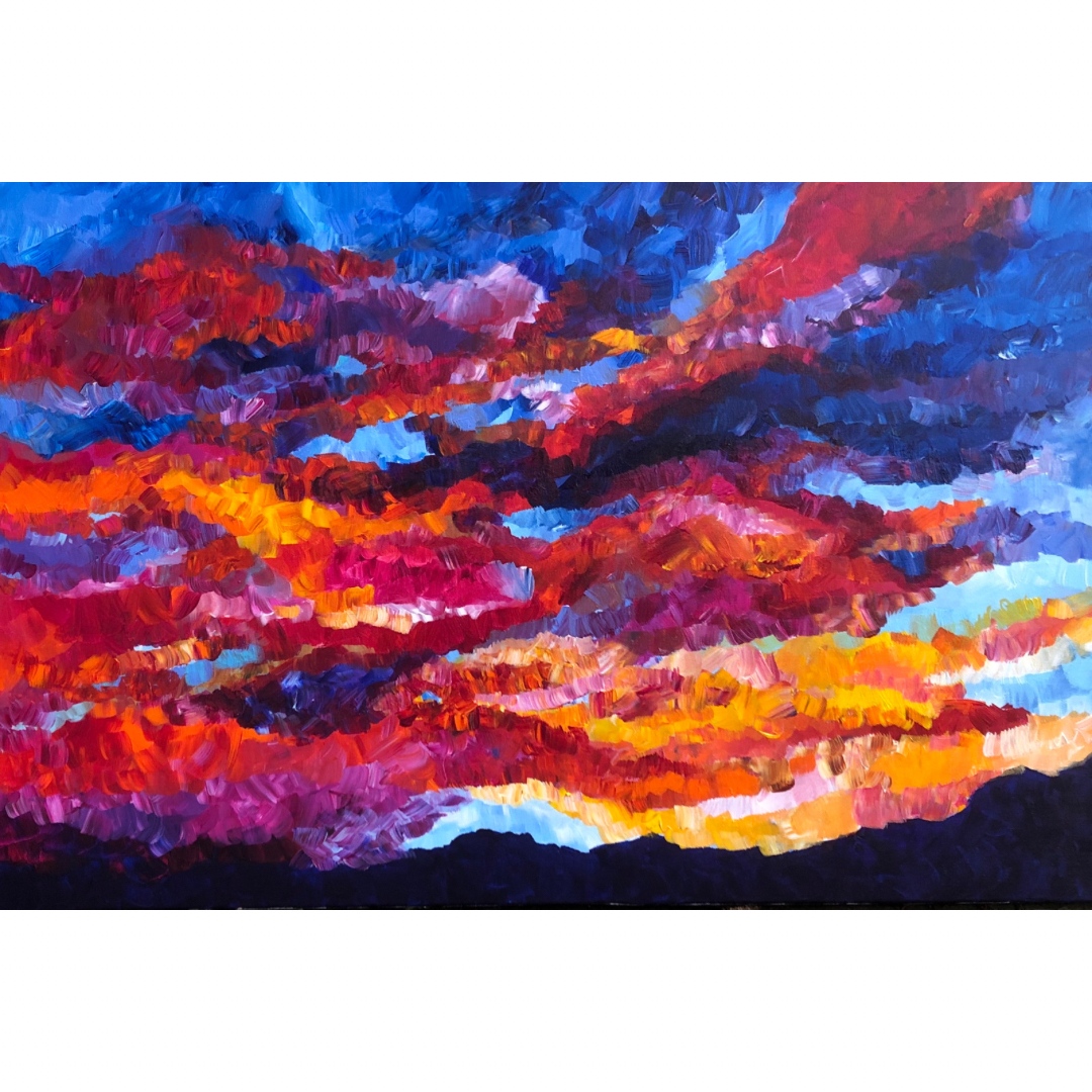 One of my favorite Commissioned Joy projects was this one--for a client based in San Francisco. By commissioning this work of Joy based on her view, she sees the sunset everyday...no matter the weather. 

What problem could Joy solve for you?

#marchmeetthemaker #nicewords