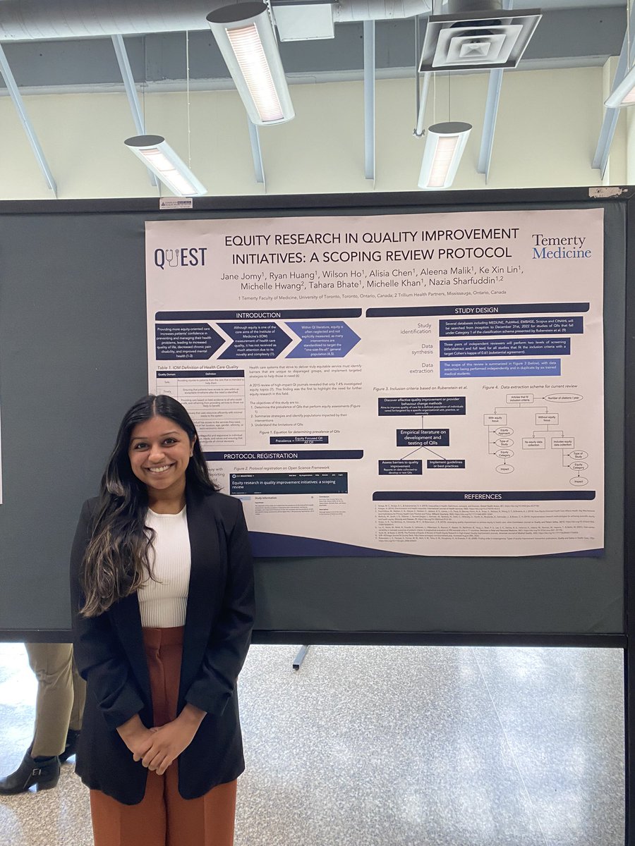 Huge congratulations to @JaneJomy on your @QuEST_Program poster presentation on #equity considerations in #QIPS initiatives at the @ISACH2023 conference at @McMasterU today!! 👏