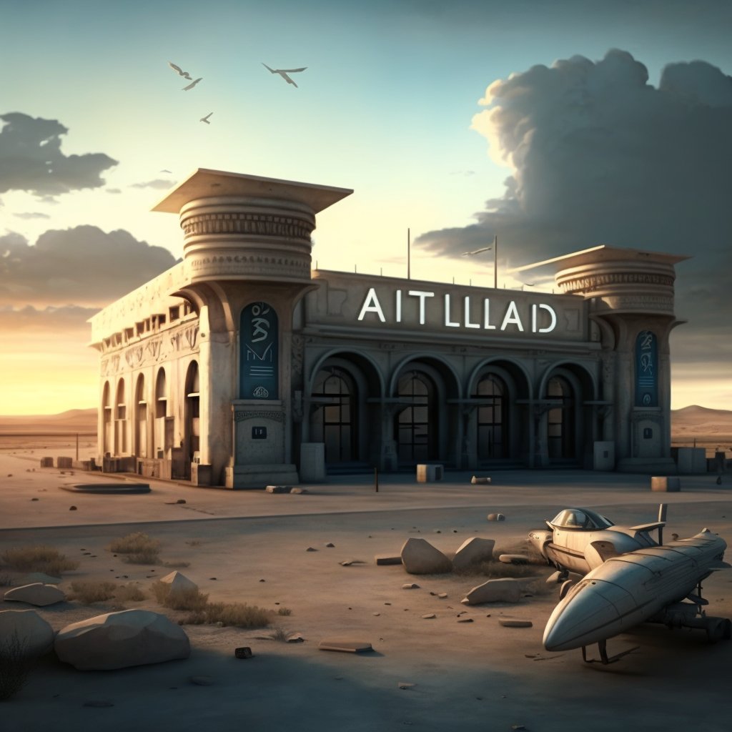 technobuild's tweet image. . Palmyra's international airport will welcome you with state-of-the-art facilities and technology, providing you with a seamless travel experience. #MiddleEast #SyrianHeritage #AIart #midjourneyv5 #future
