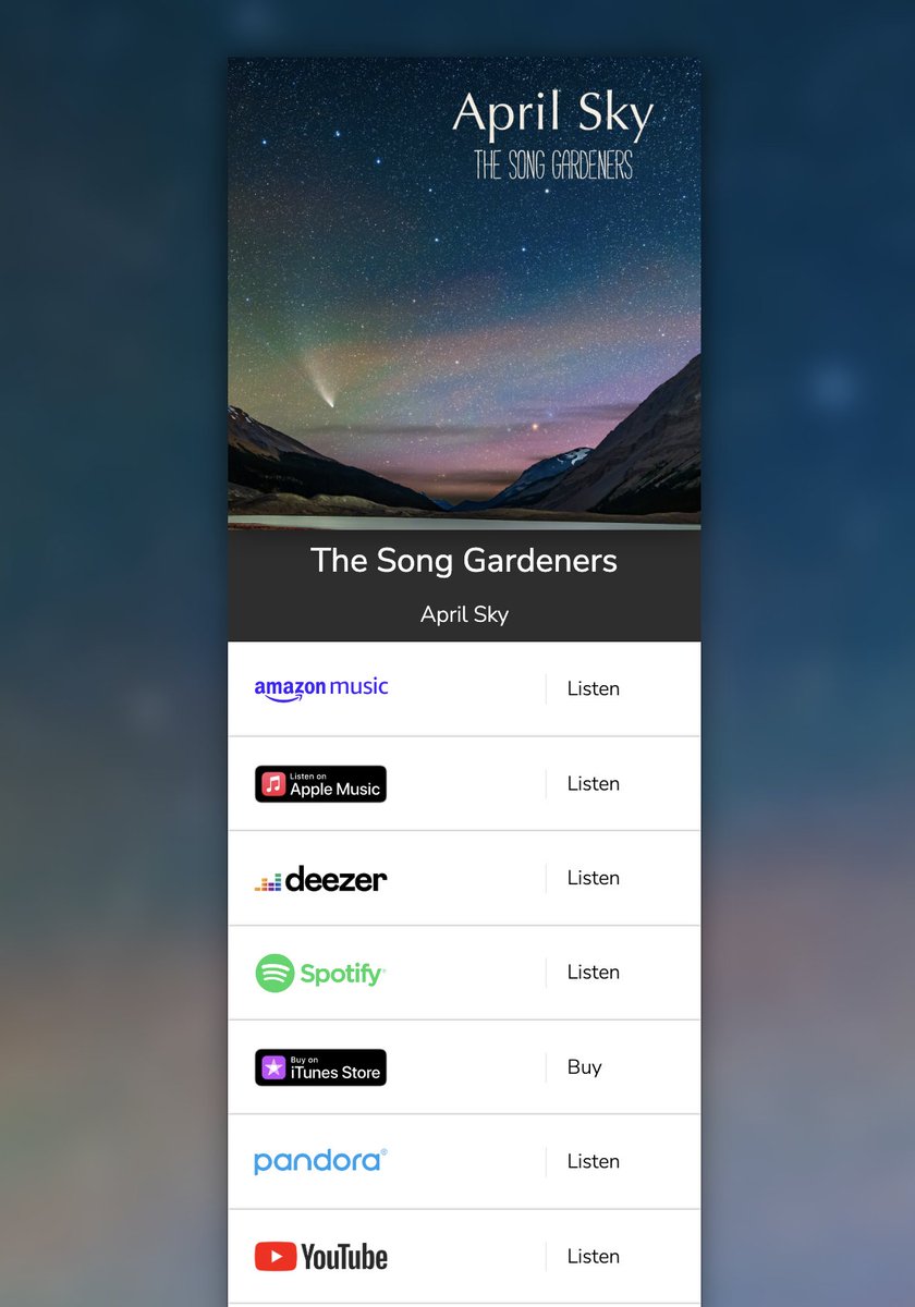 #NewMusic2023 "April Sky" by @thesonggardeners. A cosmic dance party. Listen now. lnk.dmsmusic.co/thesonggardene…
#NewMusicFriday #thesonggardeners #aprilsky #nightskyphotography #astrology