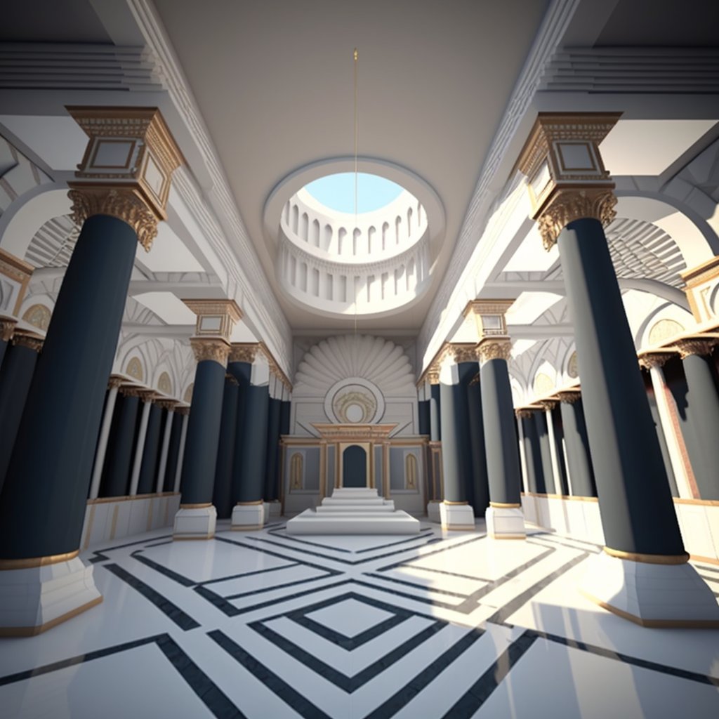 technobuild's tweet image. Visit the mosques in Palmyra in year 2050 and witness the perfect mixture of tradition, architecture, and innovation PART 3 #Palmyra2050 #Resilience #Innovation #MiddleEast #SyrianHeritage #ArtificialIntelligence #ArchitecturalInnovation #CulturalAdvancement #Conservation #Future