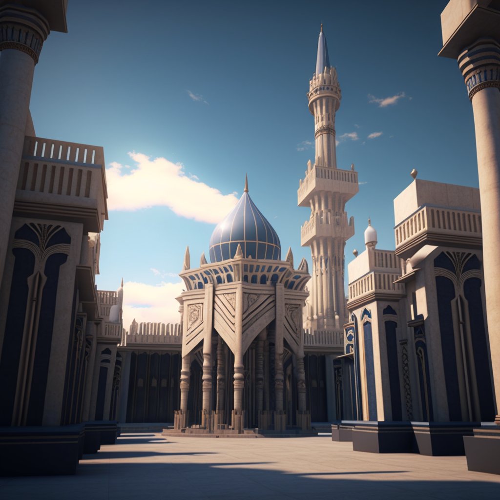 technobuild's tweet image. Don't miss the chance to visit the mosques in Palmyra in 2050 and witness the perfect mixture of tradition, history and innovation #Palmyra2050 #Resilience #Innovation #MiddleEast #SyrianHeritage #ArtificialIntelligence #ArchitecturalInnovation #CulturalAdvancement #conservation