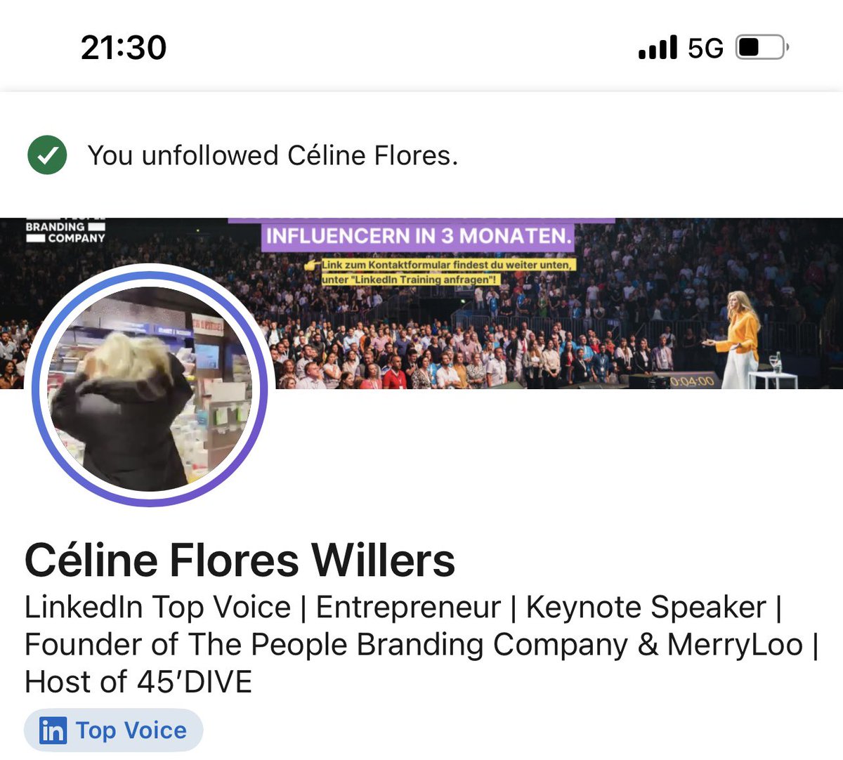 Nicht mehr zu ertragen.