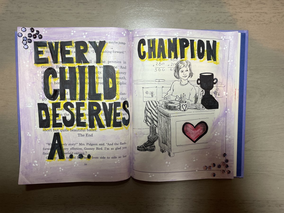 creative_ferro's tweet photo. My altered book midterm project for grad school. #GradSchool #midterm #RitaPierson #ETH525 #ETH501 https://t.co/eTsvST9an7