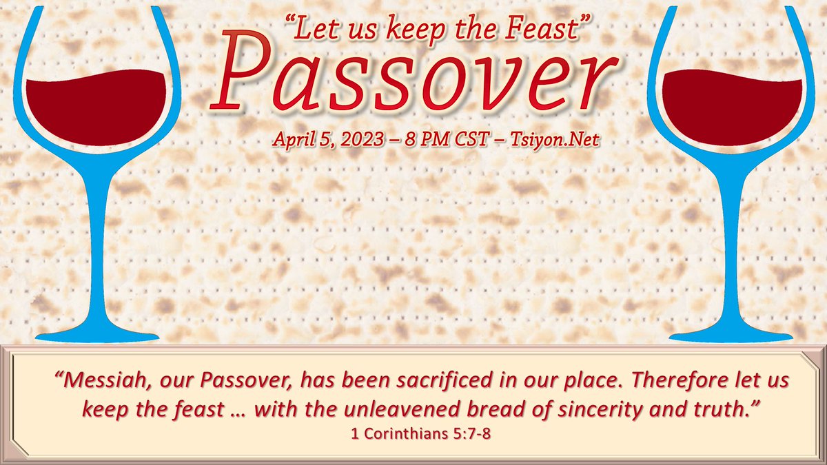 Join Eliyahu for a timely message and our Passover celebration of Messiah! eliyahubendavid.com/passover-2023/
#livestream #video #modim #Passover #Pesach #Yeshua #Messiah #Appointments #FeastDays