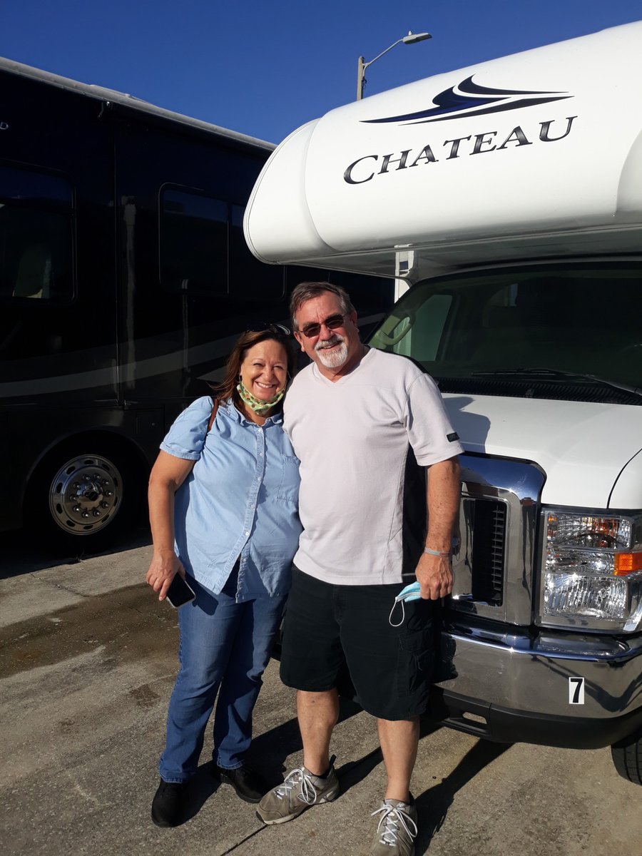 Mark and Andrea enjoyed a little weekend getaway in the Thor Chateau 23U! To book it yourself check out: bit.ly/3eVp2e7 #customerspotlight #getaway #safetravel #rvrental #camping
