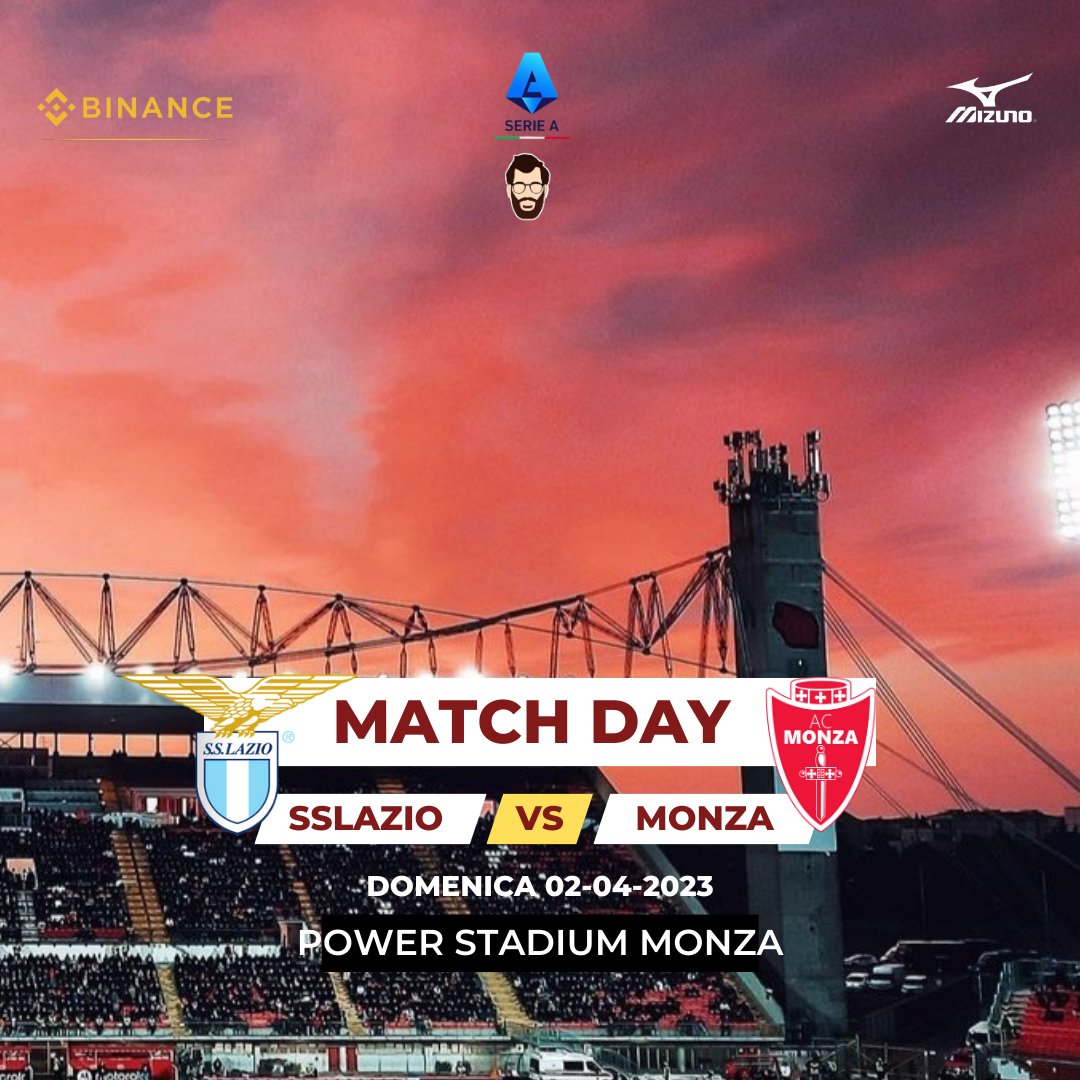 🔵 M A T C H D A Y ⚪️
#MonzaLazio 
⏰️15:00 <a href="/OfficialSSLazio/">S.S.Lazio</a> <a href="/ACMonza/">AC Monza</a>