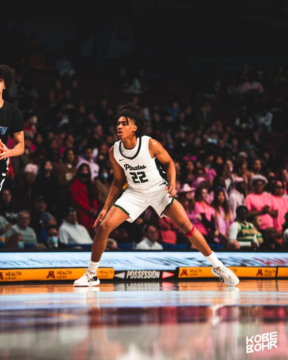 6'6 2023 JJ Ware of @ParkCenterHoops (MN) /<a href="/gainelitemn/">Gain Elite Minnesota</a> looking like he's 100% healthy and producing at high rate at <a href="/MN_BCA/">MN BB Coaches Assoc</a> All Star. Stretch F who can utilize size/versatility on both ends &amp;is consistent 3PT threat. Name to remember if on board much longer.

📸 <a href="/kobebohrshoots/">Kobe Bohr</a>