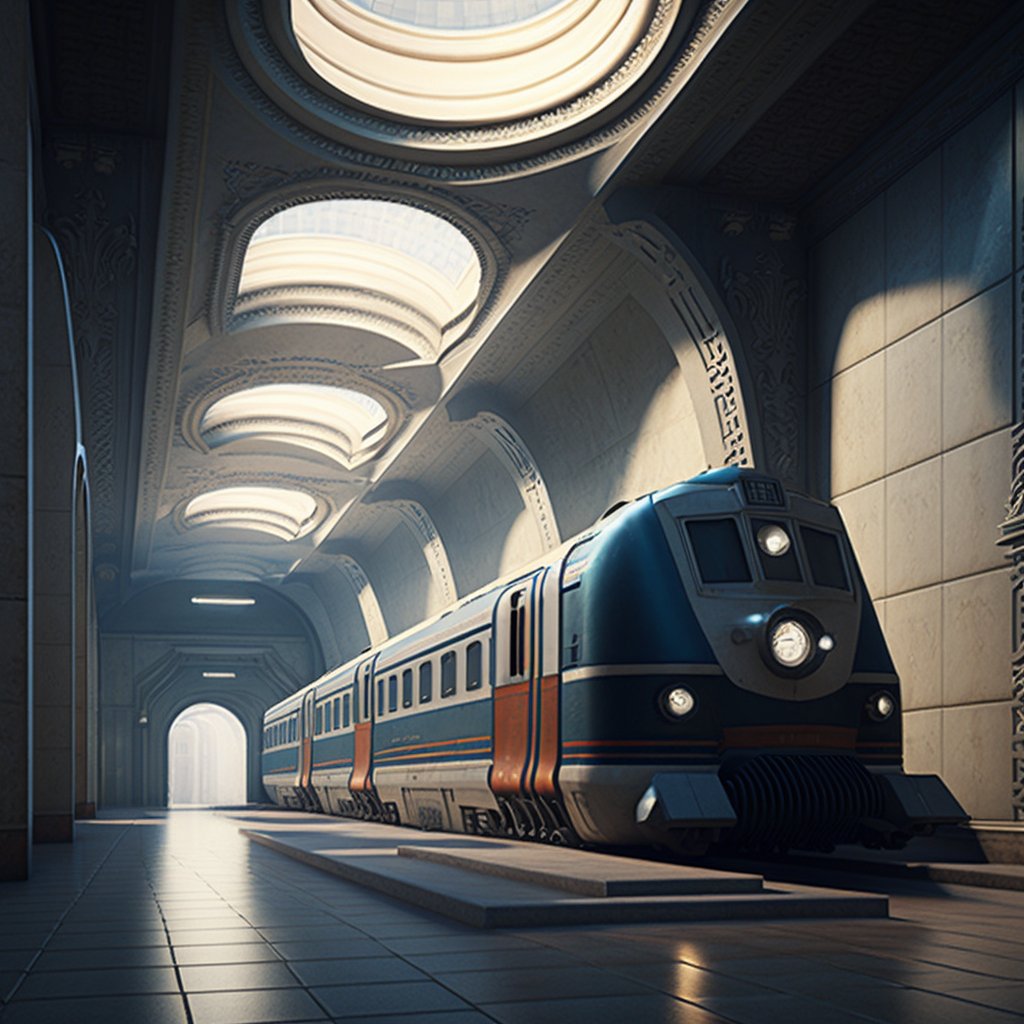 technobuild's tweet image. Experience the rich cultural heritage of Palmyra in 2050, where ancient meets modern through AI-generated visuals and innovative architecture. Witness the  Train Station #Resilience #Innovation  #SyrianHeritage #ArtificialIntelligence #ArchitecturalInnovation #CulturalAdvancement