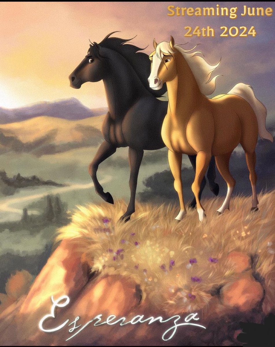 SpiritOfTheWes's tweet photo. “Esperanza Spirit Of The West” coming to Netflix June 24th 2024 

#SpiritStallionOfTheCimarron @Dreamworks @netflix #SpiritStallionofthecimarronPrequel
#EsperanzaSpiritOfTheWest
#EsperanzaMareOfTheCimarron https://t.co/yAyl0BvJpn