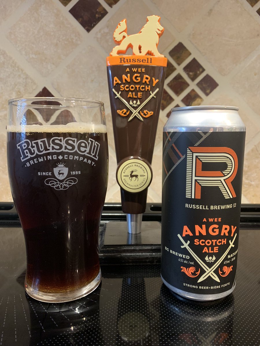 Pintographer's tweet image. Pinting an
Angry Scotch @Russell_Beer . Yesssir that is good