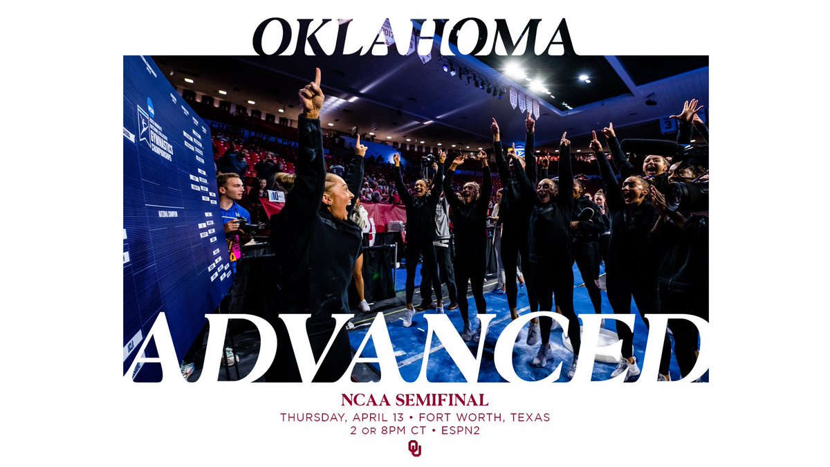 OU_WGymnastics's tweet image. SEE YOU IN FORT WORTH!! 🤠

#NCAAGym | #BoomerSooner