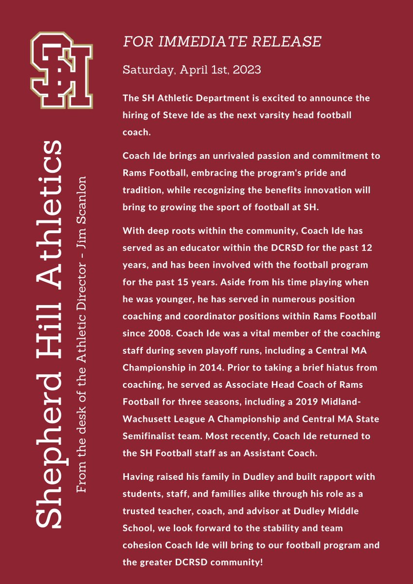 Shepherd Hill Athletics tweet media