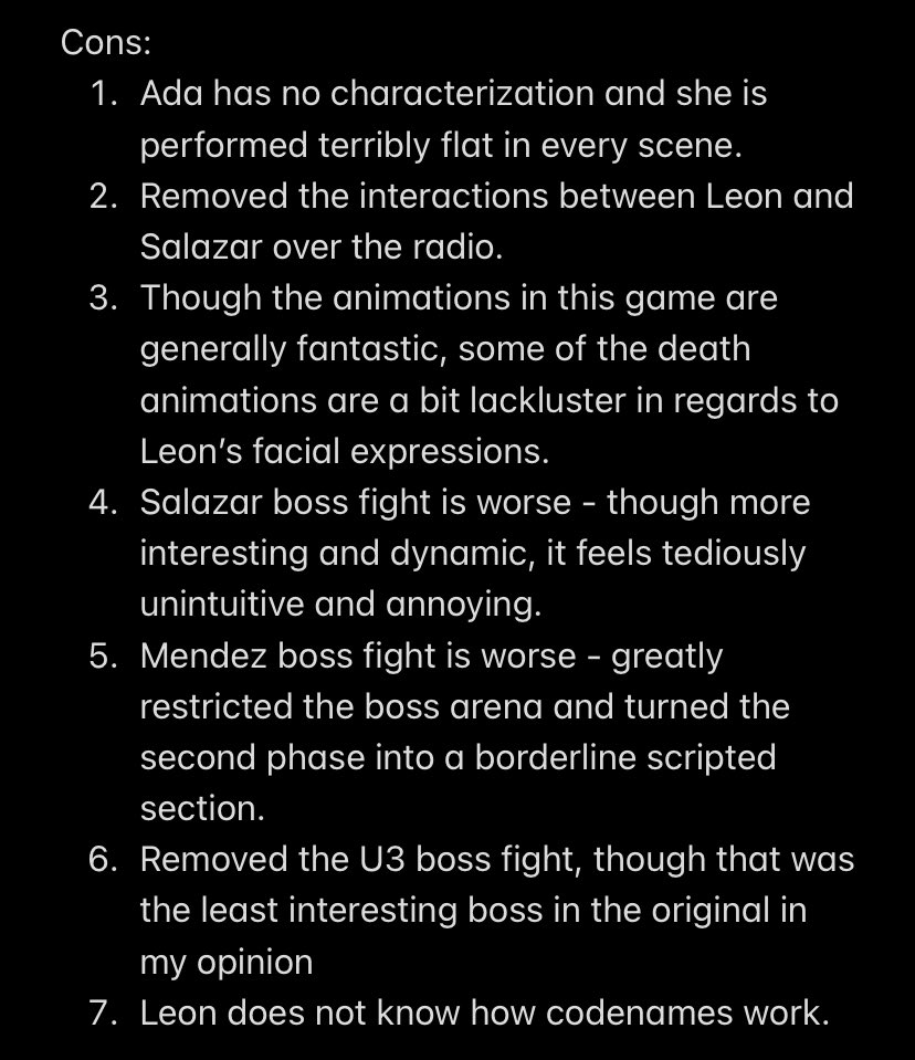 DustLoan's tweet photo. My thoughts on the Resident Evil 4 remake.

My gripes are super small and nit-picky because this might be one of my new favorite games of all time. https://t.co/54dEZGbu3O