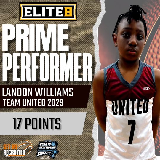 getmerecruited's tweet photo. Game 3 Prime Performer 
Landon Williams 
Team United 2029 https://t.co/2sRNAsnlA5