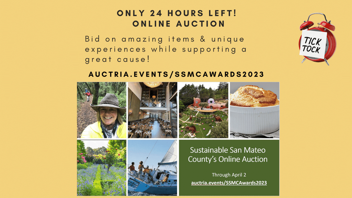 sustainablesmc's tweet photo. SSMC's Online Auction will close in less than 24 hrs! Now's your chance to bid on some fantastic items while helping a great cause! Thanks for supporting our work! In addition to the great items, check out our Fund the Future! https://t.co/BoX9CiwK9U