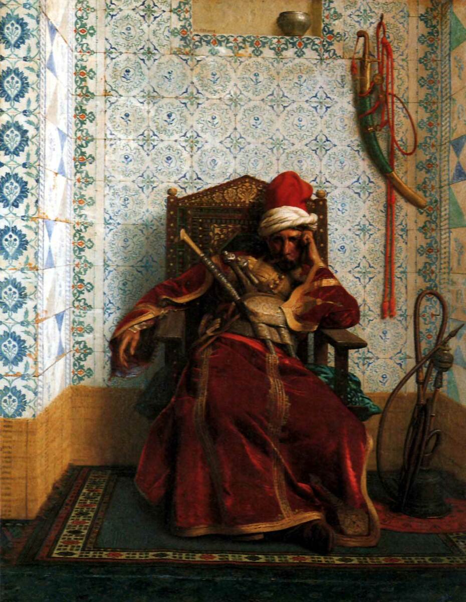 Markos Botsaris, 1874 #gerome #orientalism wikiart.org/en/jean-leon-g…