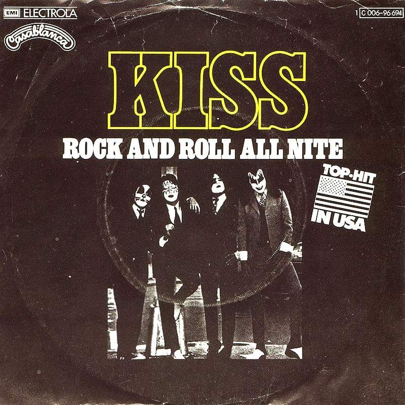 'Rock and Roll All Nite' is the 7th single by #KISS. It was released on April 2, 1975. #kissarmy #kissnation #KISSTORY #genesimmons #paulstanley #acefrehley #petercriss #cassablancarecords