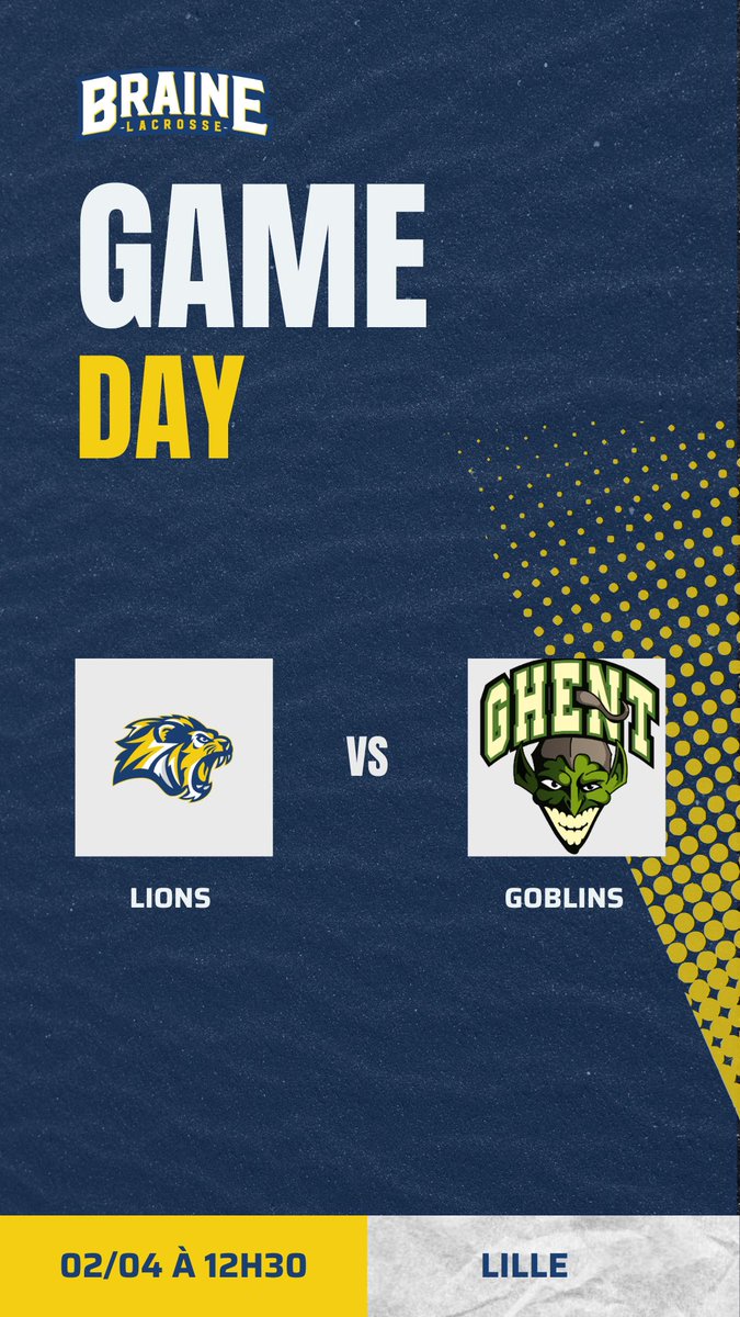 brainelacrosse's tweet photo. #belgiumlacrosse #gamedays #bwll2223 #brainelalleud #brainebengals #machelenmedusas #bmll2223 #lille #brainelions #ghentgoblins https://t.co/T9WW6fBE82