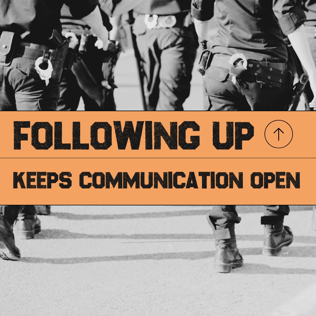 mtmcintosh33's tweet photo. After a difficult conversation in the workplace, follow up. Make sure that the issue has been addressed and resolved. This is also a good way to keep the lines of communication open between the leader and the employee. #lawenforcement #lawenforcementleaders #onthejob https://t.co/plXT0D8hu8