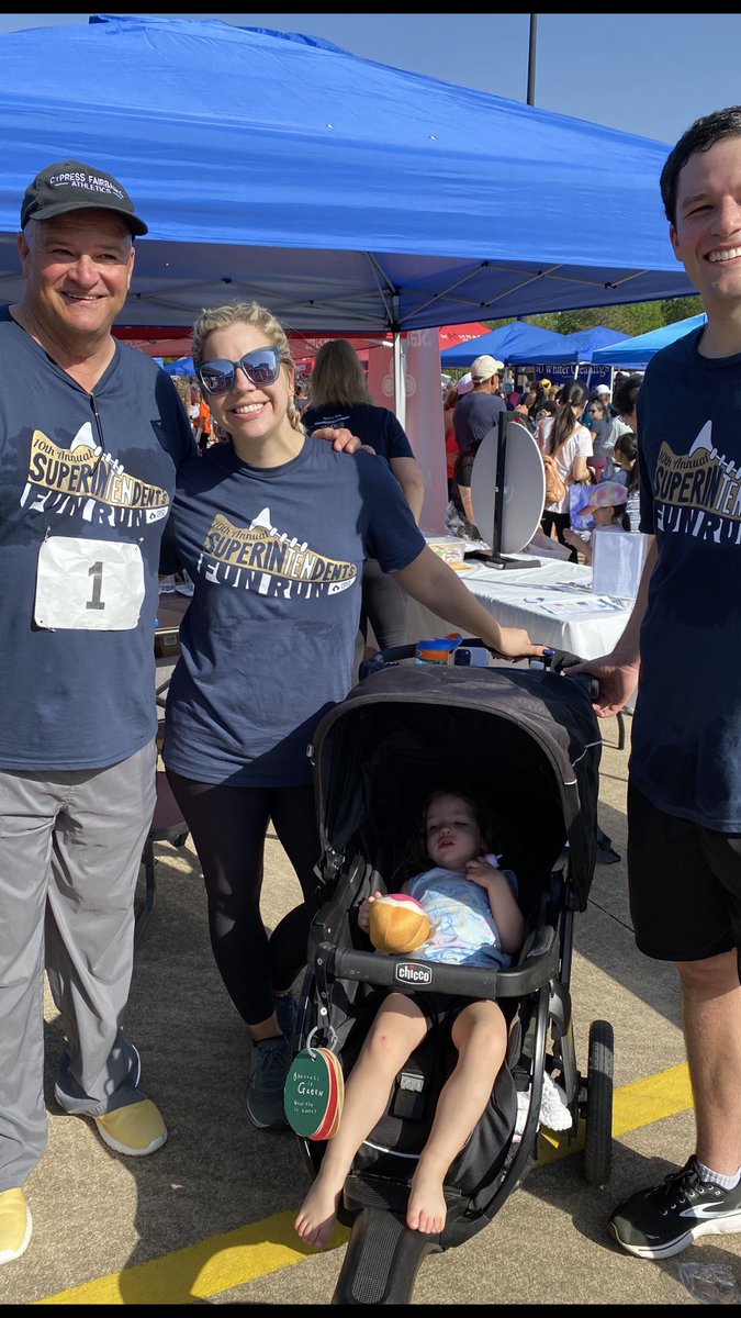 Spending the day with my family and my Cy-Fair family is as good as it gets. I’m thankful for our CFISD employees, community and friends for supporting the Fun Run! I was moved by your generosity and enthusiasm! I’m thankful this is my home. $210,000 raised for CFISD graduates!