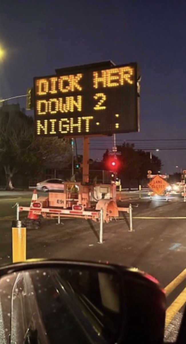 DeuxWhiskey's tweet photo. Whoever hacked this traffic sign, you’re doing the work of the gods! https://t.co/MAVRtceMP0