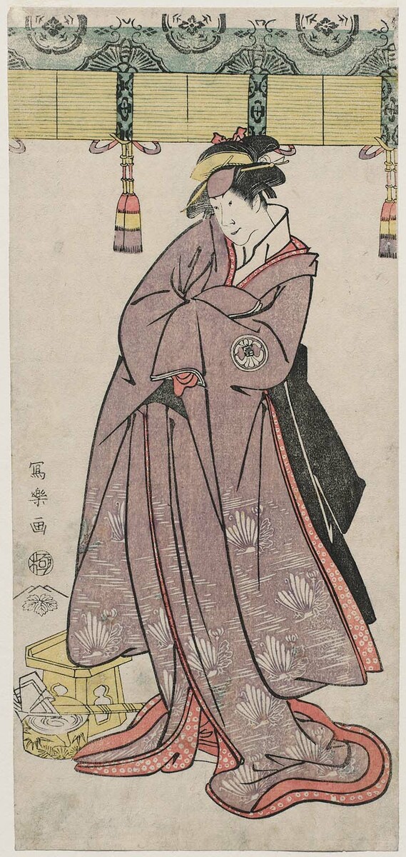 Segawa Tomisaburō II as the Ōtomo Family's Maid Wakakusa, Actually Prince Koretaka, 1794 #ukiyoe #toshusai wikiart.org/en/toshusai-sh…