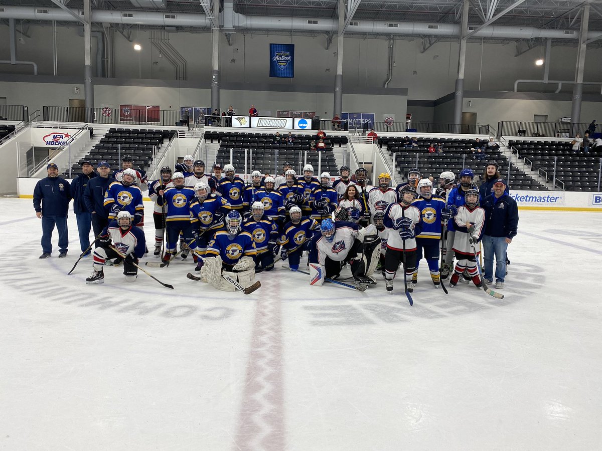 SpecialHockeyOH's tweet photo. Victorious at @STLCIC! The @BlueJacketsNHL took on the @StLouisBlues and we all came home Champions!  Thanks to @usahockey for hosting an awesome event!  #CBJ #HockeyIsForEveryone @CBJGivesBack Go Jackets! https://t.co/oIR7SohKNX