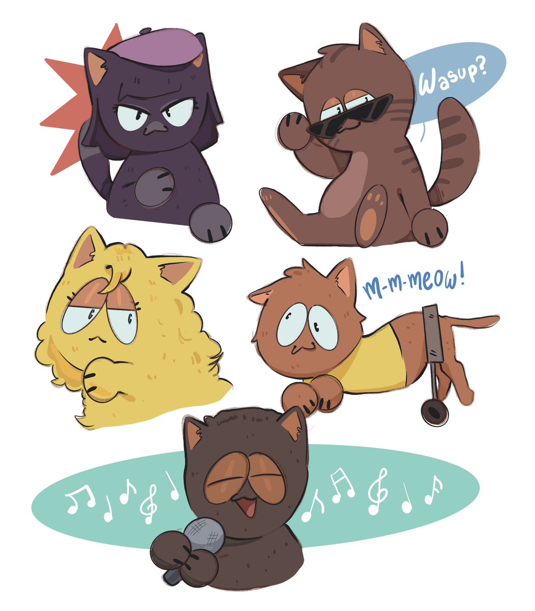 Extra cats #wendysp #clydeDonovan #bebesp #jimmysp #tolkien #southpark