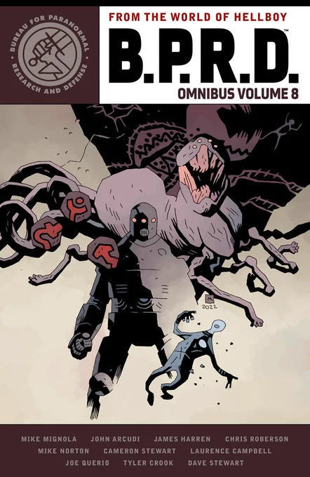 . has the first look at covers for the  collections for Volume 8 of the B.P.R.D. Omnibus and Hellboy in Love on sale in  