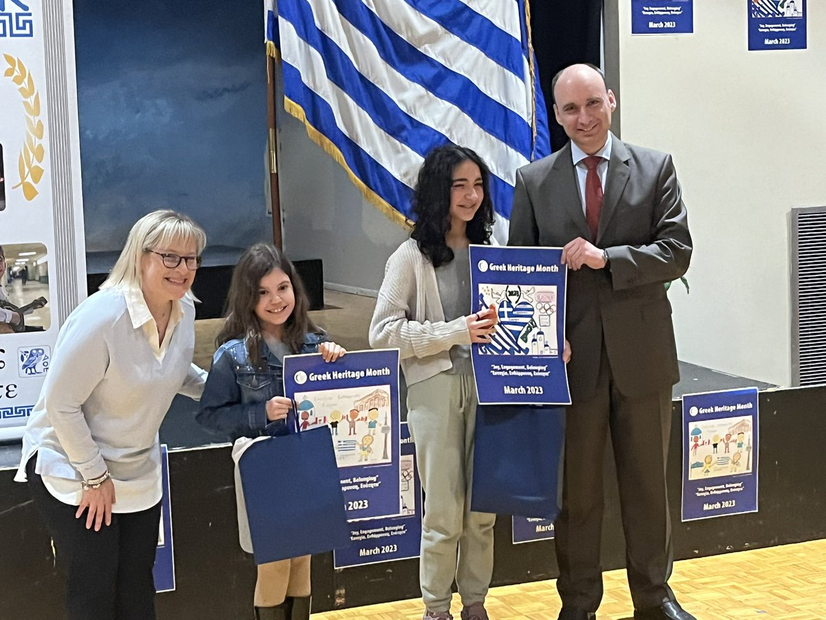 Congratulations to the @TDSB_GHM poster contest winners. Their posters were used to promote Greek Heritage Month across the TDSB during March. Excellent example of this years theme of “Joy, Engagement and Belonging”