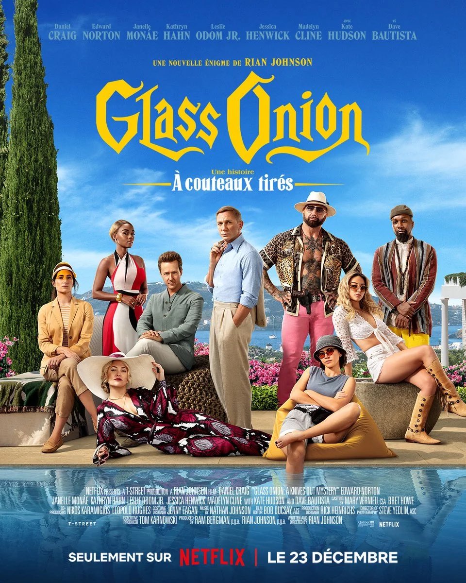 Si vous voulez une comédie horrifique mature, bien écrite, avec de la finesse, de la folie, de la pertinence et de la profondeur, regardez The Menu. Parce que c’est tout ce que Glass Onion n’a pas.